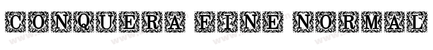 CONQUERA FINE NORMAL字体转换